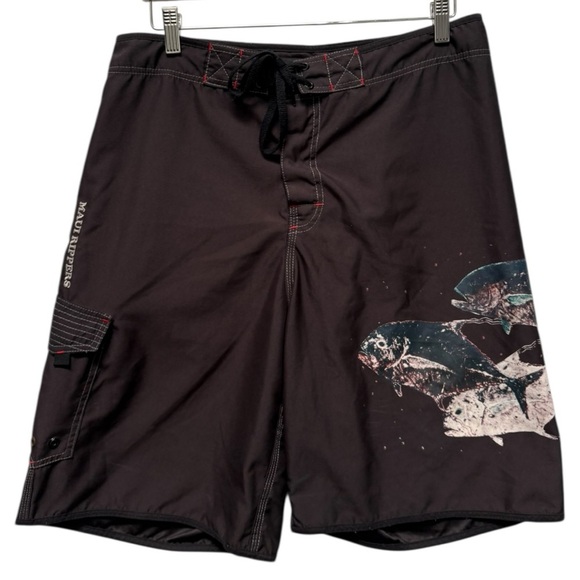 Vintage Maui Rippers Board Shorts Size 34 - Picture 1 of 8